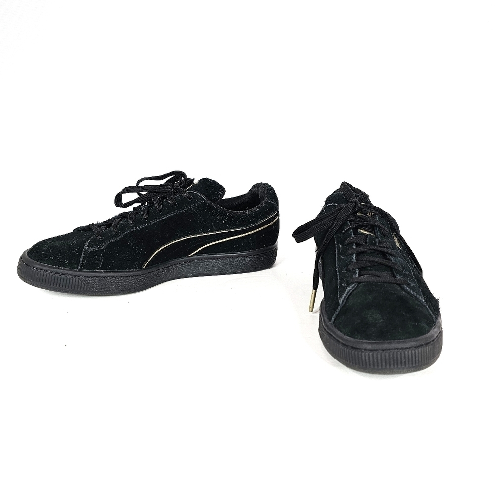 Puma Black Suede Sneakers - Picture 1 of 11